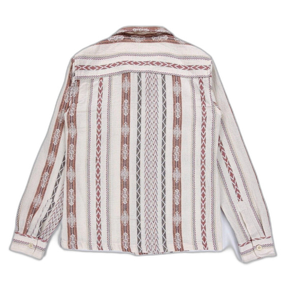 NEW Zara Man Southwestern Print Jacquard Shirt Jacket Shacket 70s Boho Minimal - Picture 5 of 7